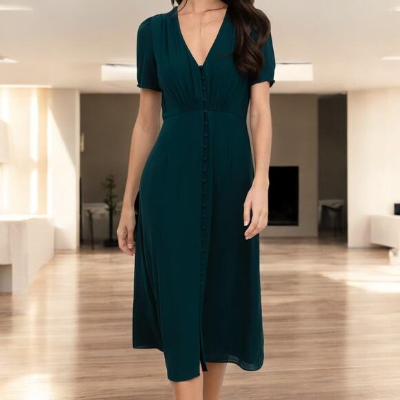 NWT - YUMI KIM Women's Eleanor Dress in Evergreen Size: Small - Picture 1 of 6